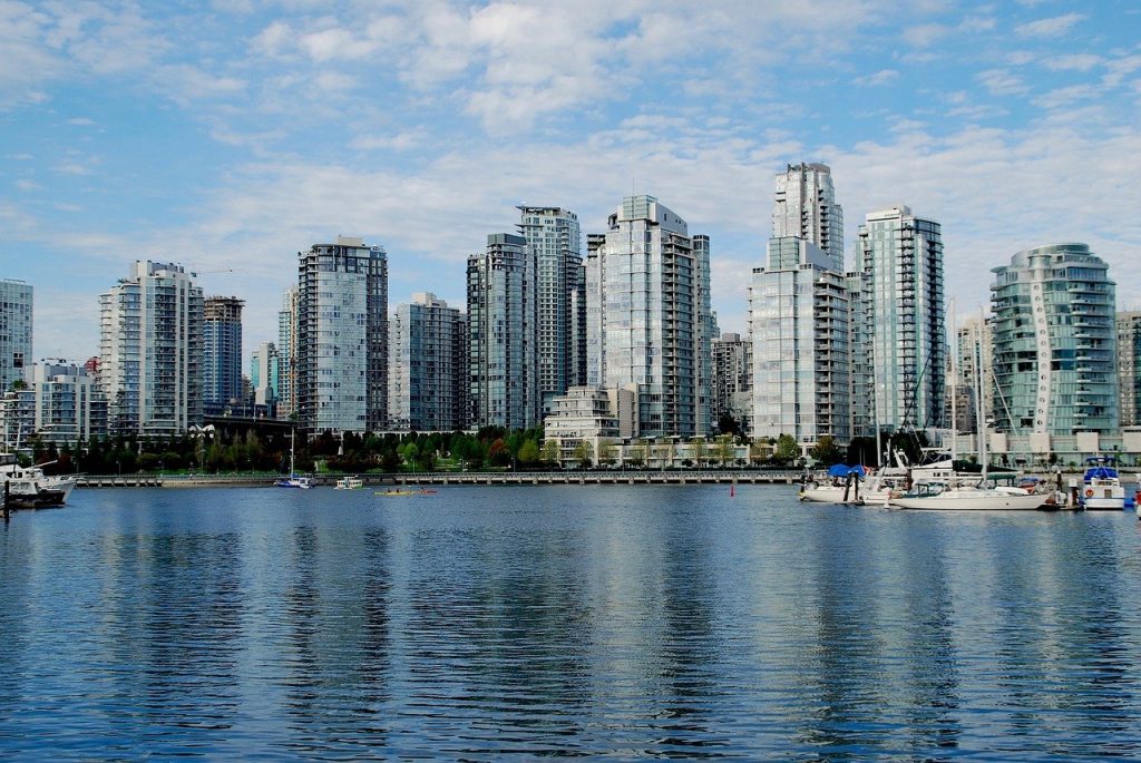 vancouver, british columbia, skyscrapers